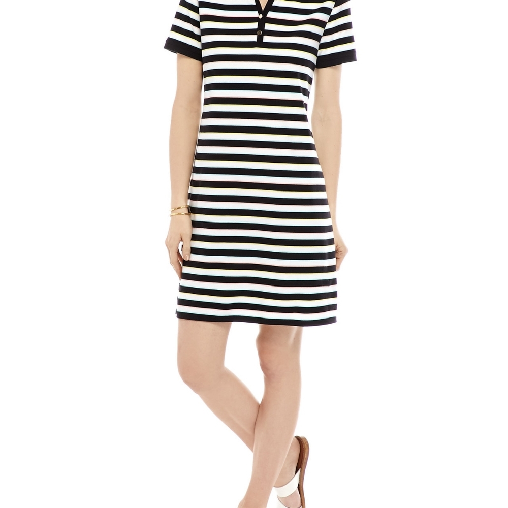 Women’s Dress Medium Kim Roger's polo white and black